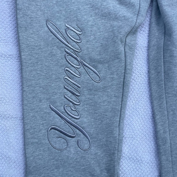 {L} NWT YoungLA #245 Autograph Jogger Heathered Grey - Picture 3 of 8